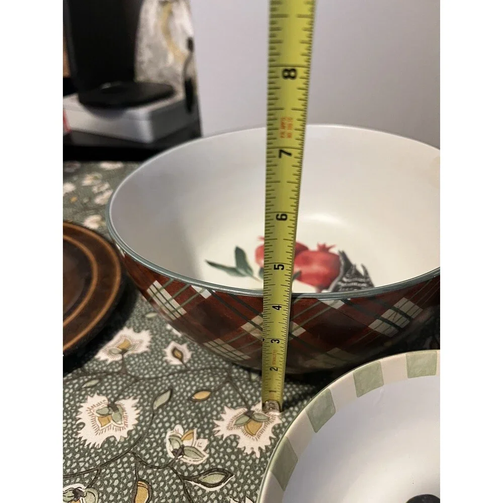 Lenox Winter Greetings Everyday Tartan Bowl, Excellent Shape, No chips